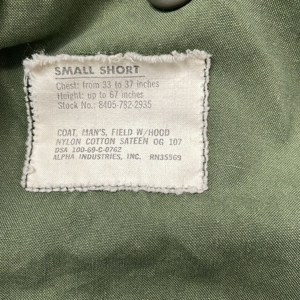 1960’s Army Jacket - Picture 3 of 8